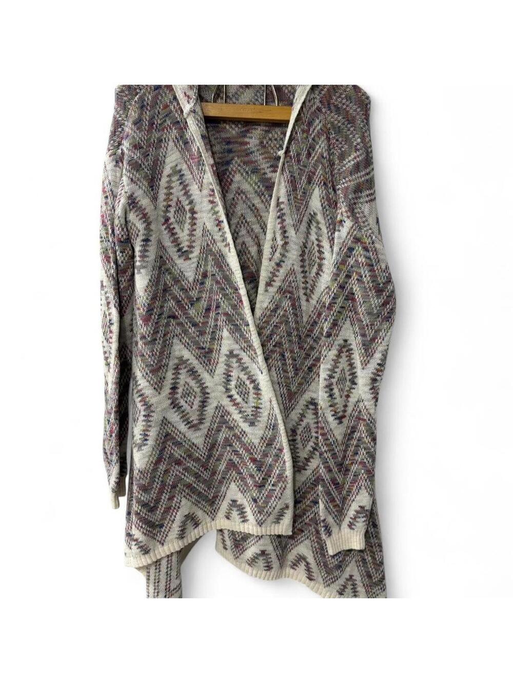 Mossimo Southwestern Knit Waterfall Cardigan Size Medium